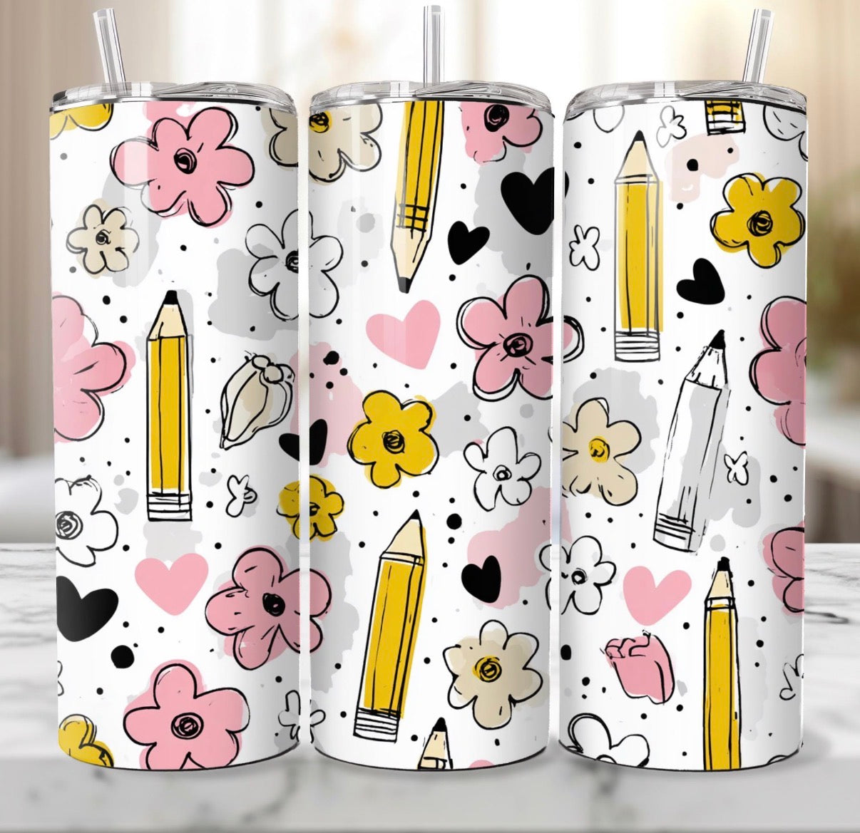 Floral Pencil (sublimation)