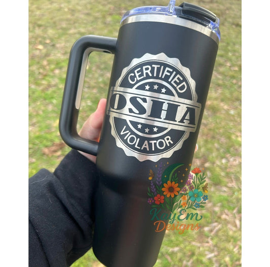 Etched OSHA violator