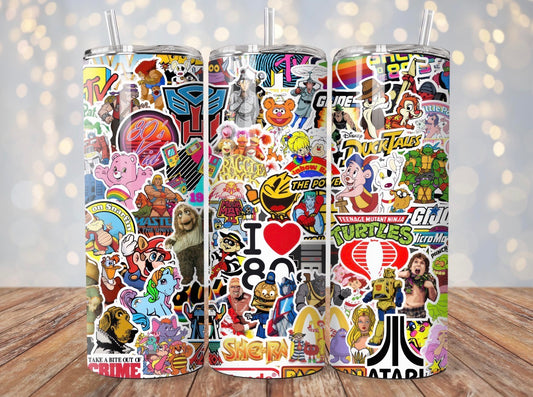 80’s Sticker Mashup Sublimation