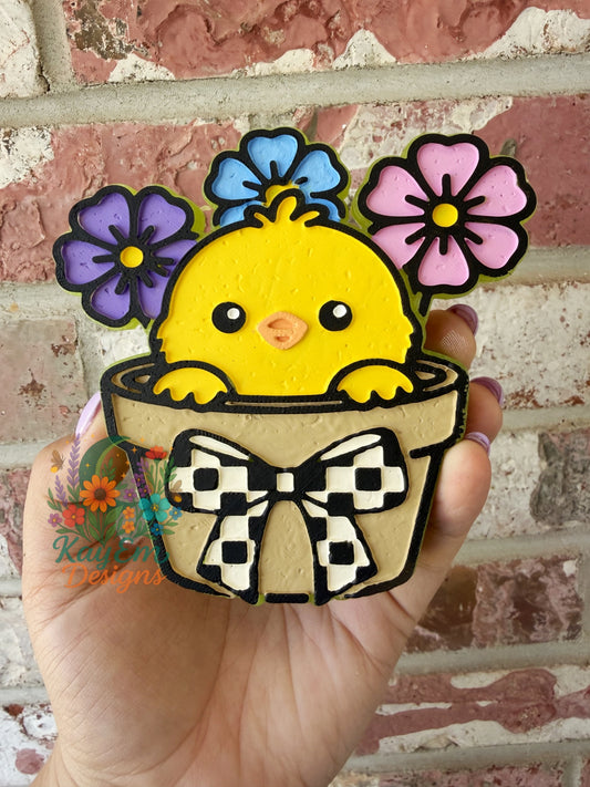 Chick Flower Pot