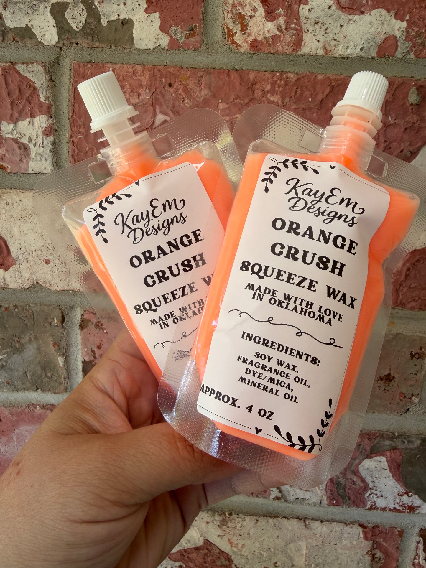 Orange Crush Squeeze Wax
