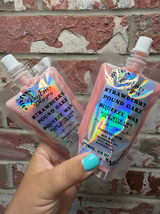 Strawberry Pound Cake Squeeze Wax